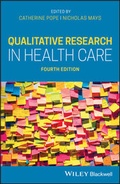 Cover: Qualitative Research in Health Care - Wiley