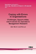 Cover: Coping with Errors in Organizations - now publishers Inc