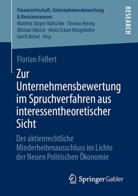 Abbildung von: Zur Unternehmensbewertung im Spruchverfahren aus interessentheoretischer Sicht - Springer Gabler