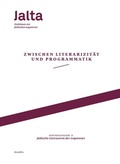 Cover: Zwischen Literarizit&auml;t und Programmatik - J&uuml;dische Literaturen der Gegenwart - Neofelis