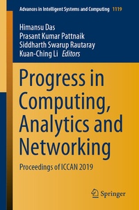 Enlarge image Cover: Progress in Computing, Analytics and Networking - Springer