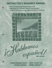 Enlarge image Cover: Hablemos Espanol! Irm - Heinle & Heinle Publishers
