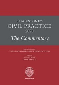 Abbildung von: Blackstone's Civil Practice 2020: The Commentary - Oxford University Press
