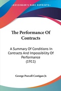 Bild: The Performance Of Contracts - Kessinger Publishing