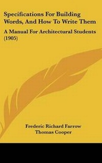 Enlarge image Cover: Specifications For Building Words, And How To Write Them - Kessinger Publishing