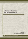 Cover: Advanced Materials and Technologies IV - Trans Tech Publications Ltd