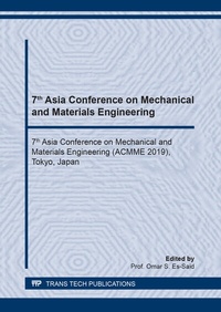 Enlarge image Cover: 7th Asia Conference on Mechanical and Materials Engineering - Trans Tech Publications Ltd