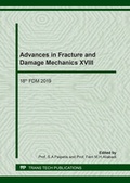 Cover: Advances in Fracture and Damage Mechanics XVIII - Trans Tech Publications Ltd