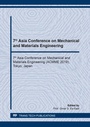 Cover: 7th Asia Conference on Mechanical and Materials Engineering - Trans Tech Publications Ltd
