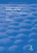 Cover: European and Non-European Societies, 1450-1800 - Routledge
