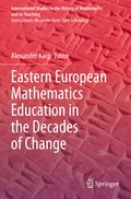 Cover: Eastern European Mathematics Education in the Decades of Change - Springer