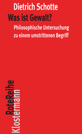Bild: Was ist Gewalt? - Vittorio Klostermann Verlag