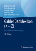 Cover: Gabler Banklexikon (K - Z) - Springer Gabler