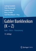 Cover: Gabler Banklexikon (K - Z) - Springer Gabler