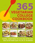 Cover: 365 Vegetarian College Cookbook - Hamlyn