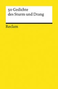 Cover: 50 Gedichte des Sturm und Drang - Reclam