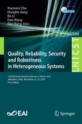 Cover: Quality, Reliability, Security and Robustness in Heterogeneous Systems - Springer