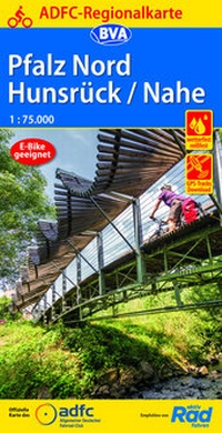 Abbildung von: ADFC-Regionalkarte Pfalz Nord/ Hunsrück/ Nahe, 1:75.000, mit Tagestourenvorschlägen, reiß- und wetterfest, E-Bike-geeignet, GPS-Tracks Download - BVA BikeMedia