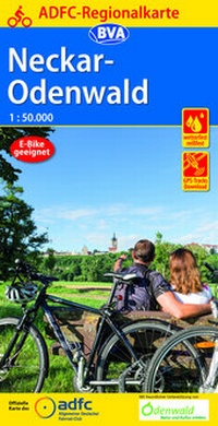 Abbildung von: ADFC-Regionalkarte Neckar-Odenwald, 1:50.000, mit Tagestourenvorschlägen, reiß- und wetterfest, E-Bike-geeignet, GPS-Tracks Download - BVA BikeMedia