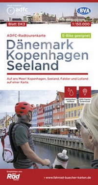 Abbildung von: ADFC-Radtourenkarte DK3 Dänemark/Kopenhagen/Seeland 1:150.000 reiß- und wetterfest, E-Bike geeignet, GPS-Tracks Download - BVA BikeMedia