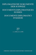 Cover: Diplomatische Dokumente der Schweiz / Documents diplomatiques suisse / Documenti diplomatici svizzeri - Chronos