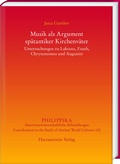Cover: Musik als Argument sp&auml;tantiker Kirchenv&auml;ter - Harrassowitz Verlag