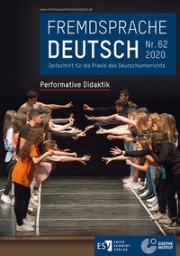 Abbildung von: Fremdsprache Deutsch - - Heft 62 (2020): Performative Didaktik - Erich Schmidt Verlag