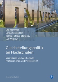 Abbildung von: Gleichstellungspolitik an Hochschulen - Verlag Barbara Budrich