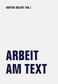 Cover: Arbeit am Text - Verbrecher