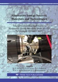 Cover: Alternative Energy Sources, Materials and Technologies II - Trans Tech Publications Ltd