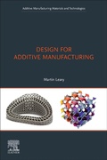 Cover: Design for Additive Manufacturing - Elsevier