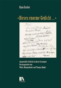 Cover: &laquo;Dieses enorme Gedicht .&raquo; - Chronos