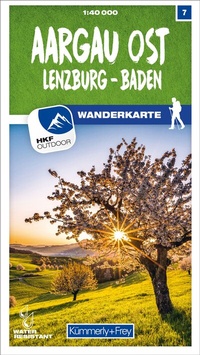 Abbildung von: Kümmerly+Frey Wanderkarte 7 Aargau Ost 1:40.000 - Hallwag Kümmerly+Frey