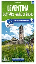 Cover: K&uuml;mmerly+Frey Wanderkarte 43 Leventina 1:40.000 - Hallwag K&uuml;mmerly+Frey
