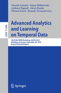 Enlarge image Cover: Advanced Analytics and Learning on Temporal Data - Springer