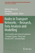 Cover: Nodes in Transport Networks - Research, Data Analysis and Modelling - Springer