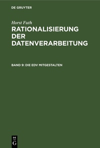 Enlarge image Cover: Die EDV mitgestalten - De Gruyter Oldenbourg