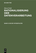 Cover: Die EDV mitgestalten - De Gruyter Oldenbourg