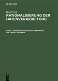 Cover: Grundlagen der EDV: Hardware, Software, Orgware - De Gruyter Oldenbourg