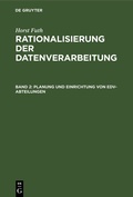 Cover: Planung und Einrichtung von EDV-Abteilungen - De Gruyter Oldenbourg