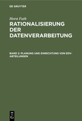 Cover: Planung und Einrichtung von EDV-Abteilungen - De Gruyter Oldenbourg