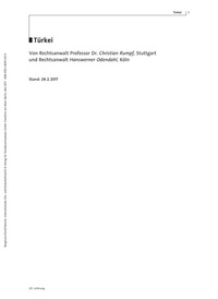 Abbildung von: Familienrecht Türkei - Verlag für Standesamtswesen