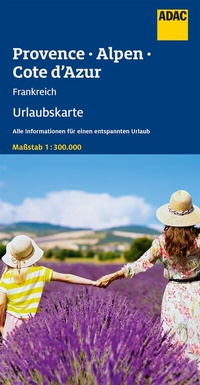 Abbildung von: ADAC Urlaubskarte Provence, Französiche Alpen, Cote d'Azur 1:300.000 - ADAC Kartografie ein Imprint von MAIRDUMONT