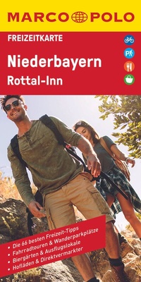 Abbildung von: MARCO POLO Freizeitkarte 44 Niederbayern, Rottal-Inn 1:130.000 - MARCO POLO ein Imprint von MAIRDUMONT