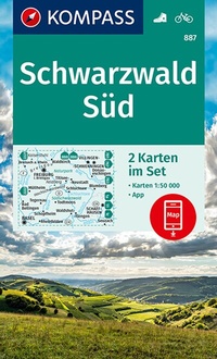Abbildung von: KOMPASS Wanderkarten-Set 887 Schwarzwald Süd (2 Karten) 1:50.000 - KOMPASS-Karten