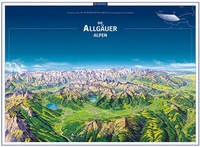Abbildung von: KOMPASS Panorama-Poster Die Allgäuer Alpen - KOMPASS-Karten