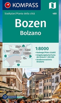 Abbildung von: KOMPASS Stadtplan Bozen / Bolzano 1:8.000 - KOMPASS-Karten