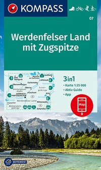 Abbildung von: KOMPASS Wanderkarte 07 Werdenfelser Land mit Zugspitze 1:25.000 - KOMPASS-Karten