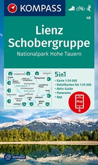 Abbildung von: KOMPASS Wanderkarte 48 Lienz, Schobergruppe, Nationalpark Hohe Tauern 1:50.000 - KOMPASS-Karten
