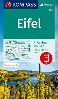 Abbildung von: KOMPASS Wanderkarte Eifel - KOMPASS-Karten